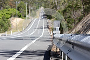 Close up of Road Guard Rail