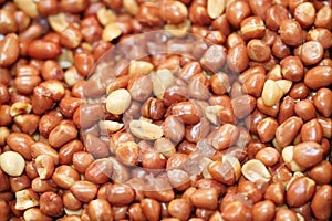 Close-up of Roasted salted peanuts, thai street food market