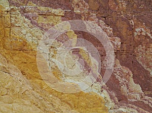 Close up of a rock in Ochre Pits photo