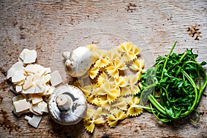 Italian pasta ingredients