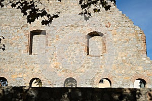 Close-up of the Ruins of the college of San JerÃ³nimo in Ãvila, Spain.