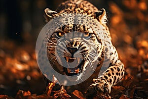 Stalking Jaguar values teeth - AI generated