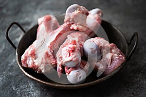 Rustic pork bones flavoring ingredient photo