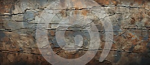 A close up of a rusty barbed wire fence with a brown wood bedrock pattern