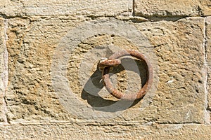 Close-up of a rusty metal solvent