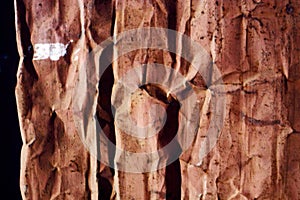 Close up of a rusty metal wall