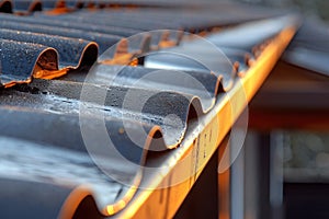 close up of a rusty roof, concept image for roof renewing by a roofer