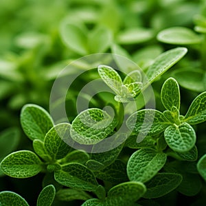 Close Up Of Sage Green Plants: Focus Stacking, High Resolution