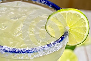 Margarita with lime photo
