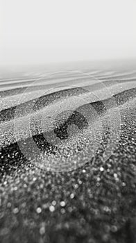 Close-up of sand dunes with light reflections
