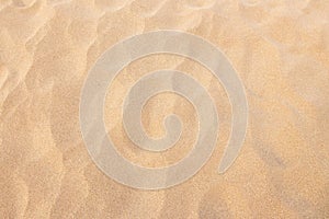 Close up sand texture pattern background of a beach