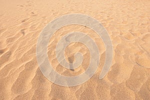 Close up sand texture pattern background of a beach