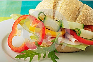 Close-up of a sandwich