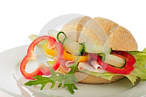Close-up of a sandwich
