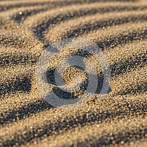 Close-up of a sandy surface, with