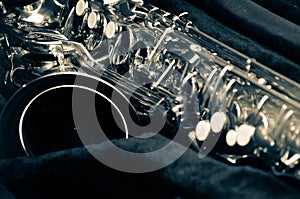 Close up saxophone