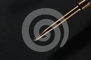 Close-up of a screwdriver for repairing electronics