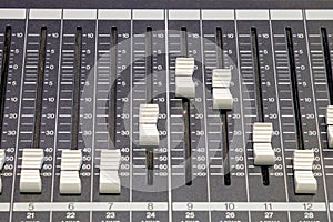 Audio on controller panel for mix and record