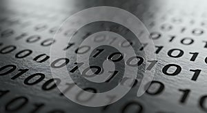 Binary Code Background: Data and Technology Concept