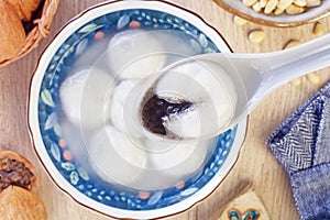 Sesame tangyuan