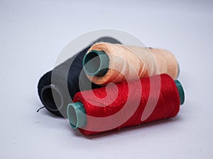 Close-Up Sewing Threads