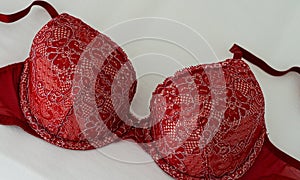 A close-up of a sexy women`s bra