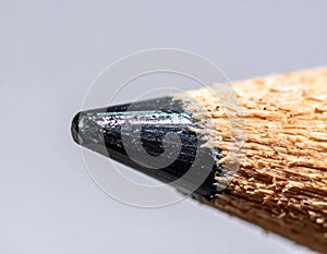 Close Up of Sharpened Graphite Pencil Point