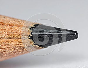 Close Up of Sharpened Graphite Pencil Tip