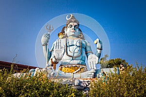 Close up of Shiva God statue at Hindu Koneswaram temple in Trincomalee, Sri Lanka