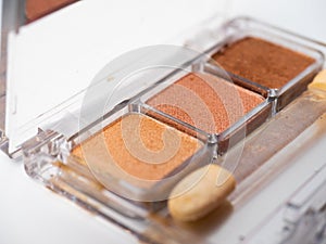 Close up shoot of makeup supplies