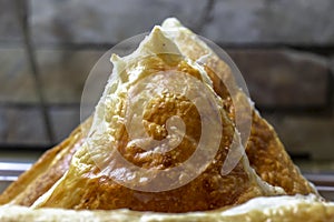 Close-up shoot of turkish traditional pastry under clean light