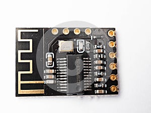 Close up shoot of wireless audio circuit