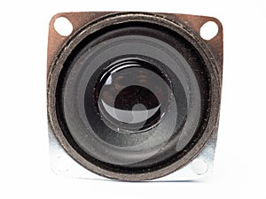 Close up shoot of a woofer speaker