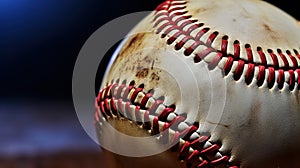 close up shot of a baseball