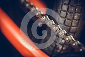 Bicycle chain detail