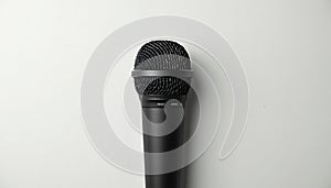 Studio Microphone on White Background