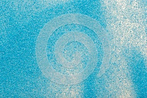 Close up shot of blue sand