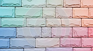 Colorful Brick Wall Texture