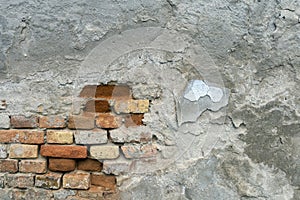 Close up shot of a brick wall texture