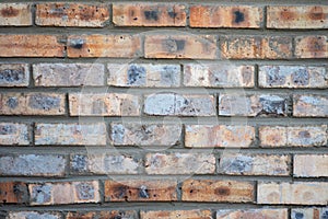 Close up shot of bricks forming pattern on wall