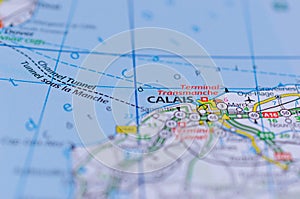 Calais on map photo