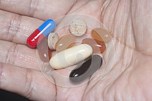 close up shot of capsule and tablet pills.