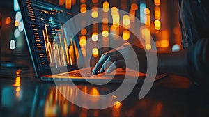 Coding and Data Analysis in a Neon-Lit Environment