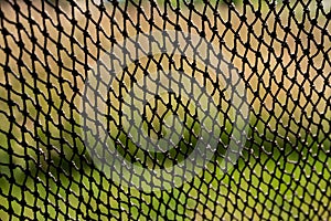 Close-up shot of a chainlink fence - perfect for wallpaper