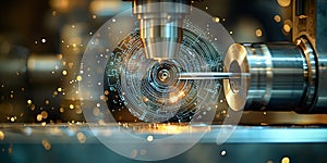 Advanced Manufacturing Technology Precision CNC Machine in Action