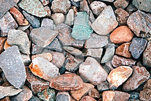 Close up Shot of Colourful Pebbles and Rocks