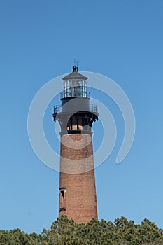 Close Up Shot of Curituck Beach Lighthouse