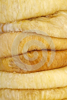 Close-up shot of dried fig berries