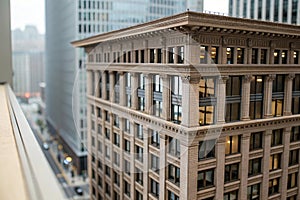 Close-up of office building architecture photo