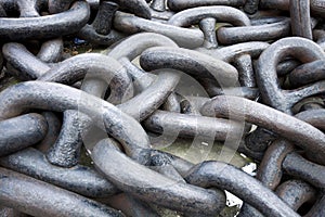 Close up shot of Heavy chain